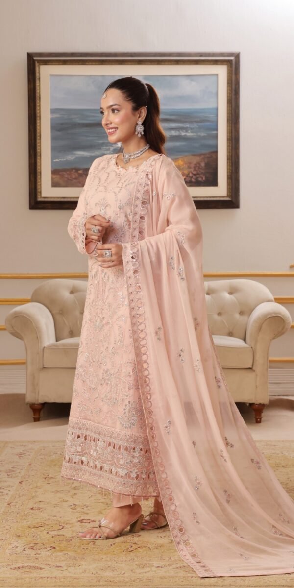 FB-213 | Petal Pink | 3 Pcs Semi-Stitch Chiffon