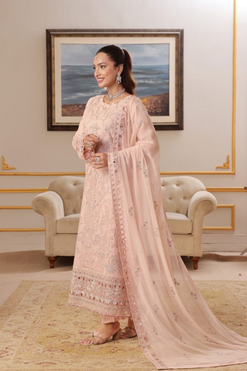 FB-213 | Petal Pink | 3 Pcs Semi-Stitch Chiffon