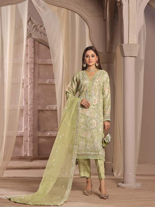 FB-133 | Dewy Green | 3 Pcs Semi-Stitch