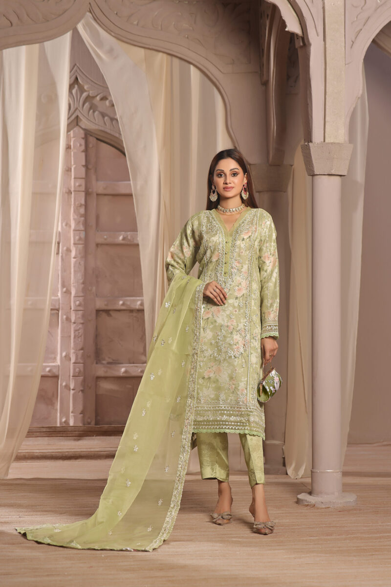 FB-133 | Dewy Green | 3 Pcs Semi-Stitch