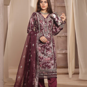 FB-133 | Plum Royale | 3 Pcs Semi-Stitch