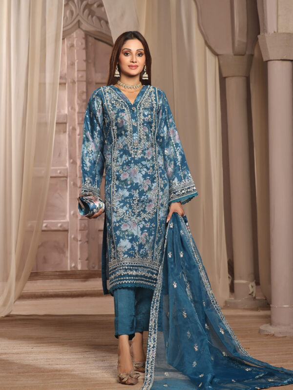 FB-133 | Marine Blue | 3 Pcs Semi-Stitch