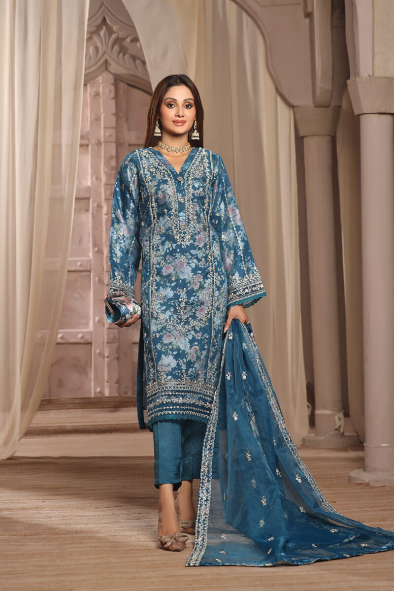 FB-133 | Marine Blue | 3 Pcs Semi-Stitch