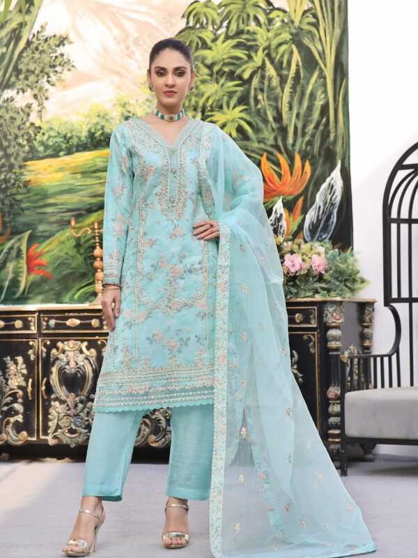 FB-133 | Celestial Blue | 3 Pcs Semi-Stitch