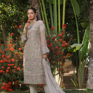 FB-196 | Antique Pearl | 3 Pcs Semi-Stitch Chiffon