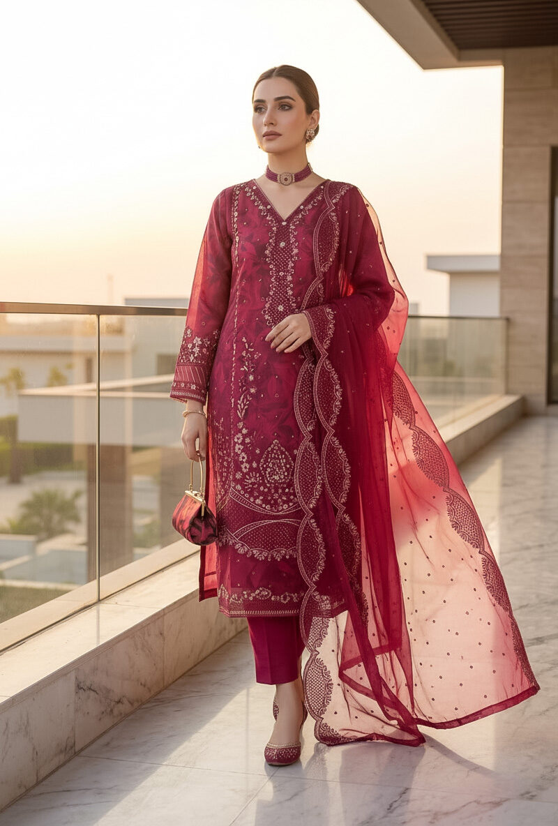 FB-260 | Garnet Red | 3 Pcs Semi-Stitch