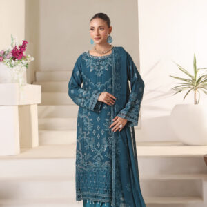 FB-228 | Kaya Green | 3 Pcs Semi-Stitch Chiffon