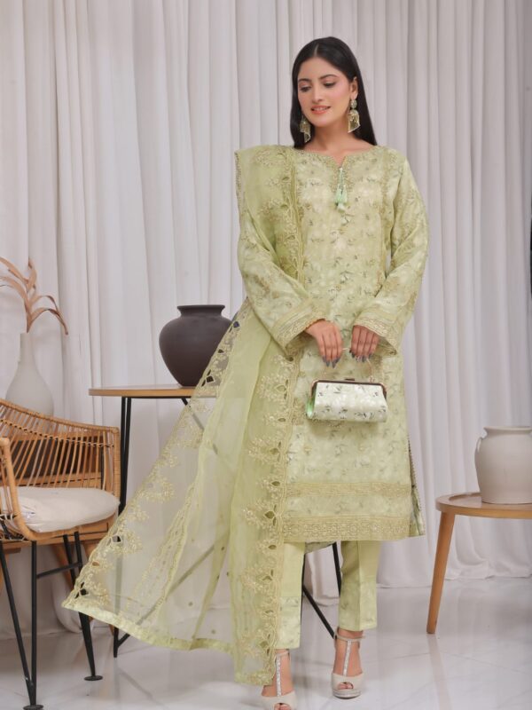 FB-164 | Pear Green | 3 Pcs Semi-Stitch