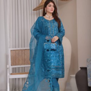 FB-163 | Lagoon Blue | 3 Pcs Semi-Stitch