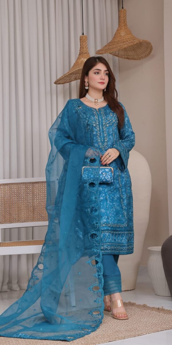 FB-163 | Lagoon Blue | 3 Pcs Semi-Stitch
