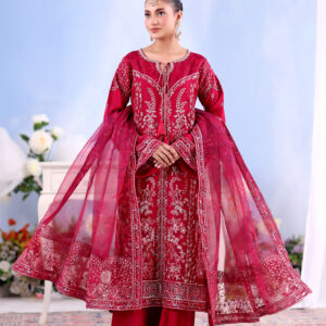 FB-237 | Vintage Amber | 3 Pcs Unstitch With Dyed Trouser