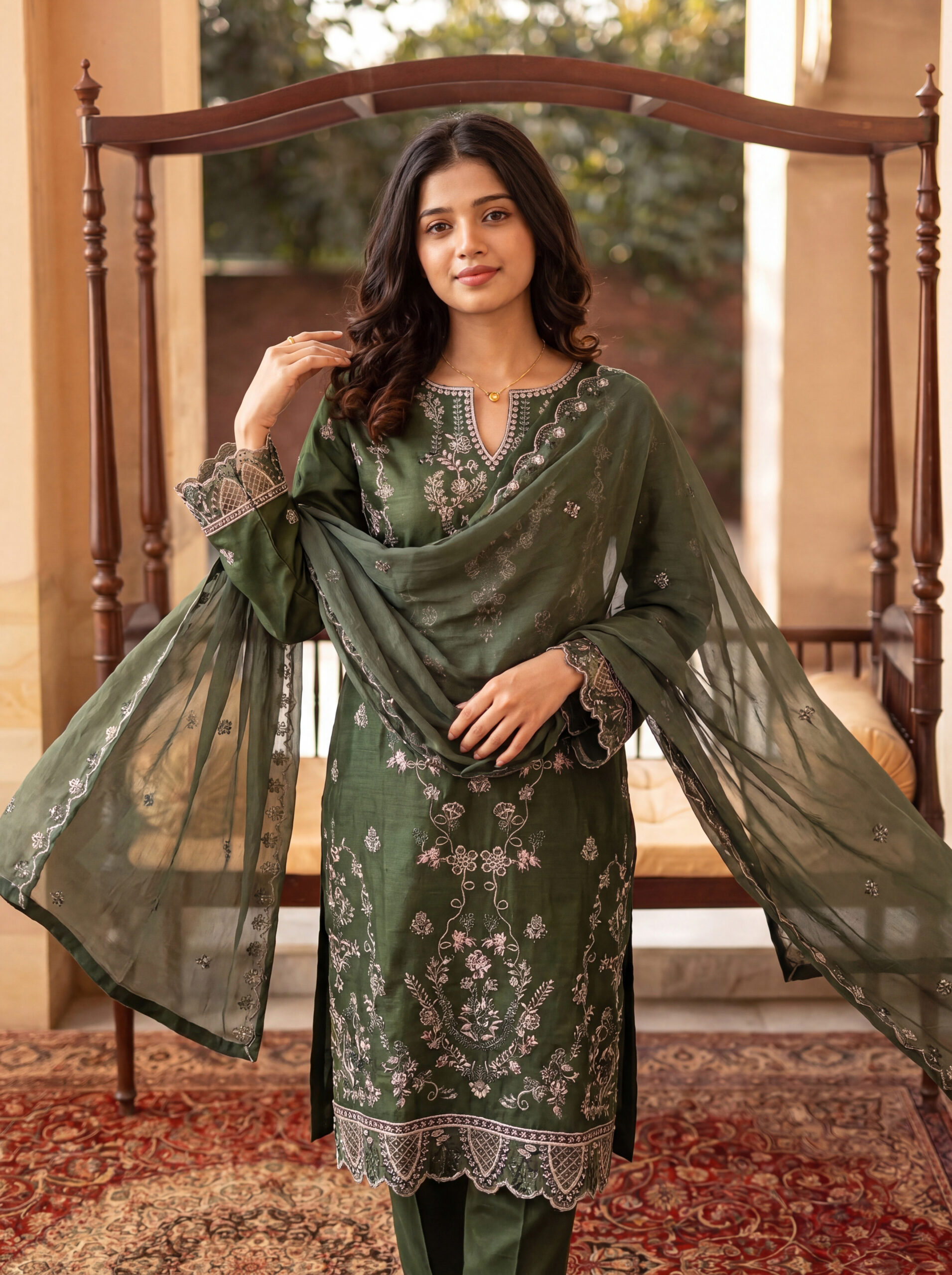 FB-331 | Deep Olive Green | 3 Pcs Semi-Stitch - Image 5