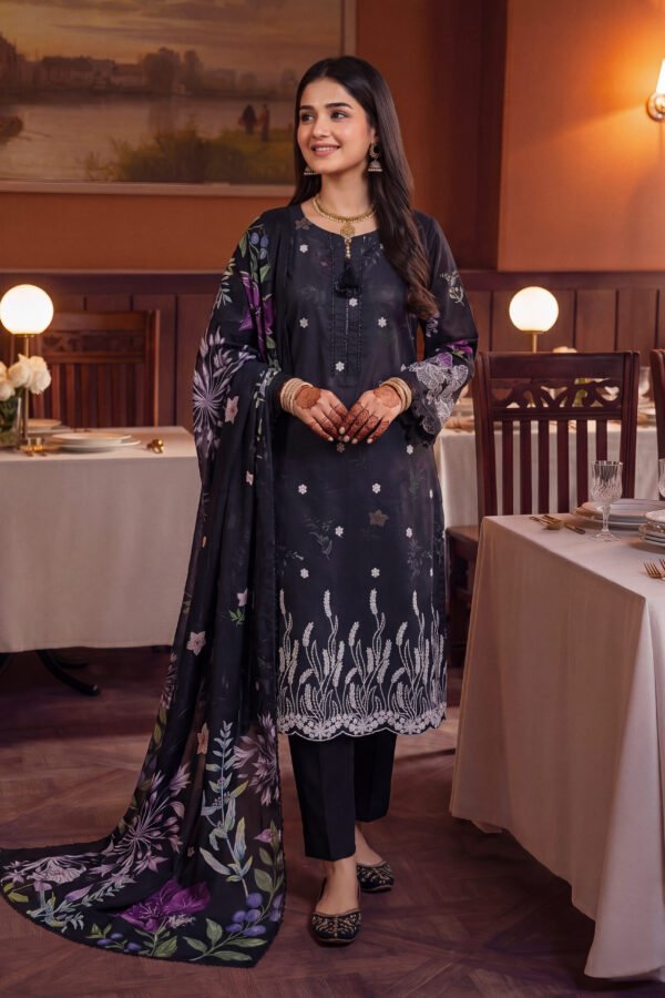 FB-354 | Black | Shaam-e-Lawn