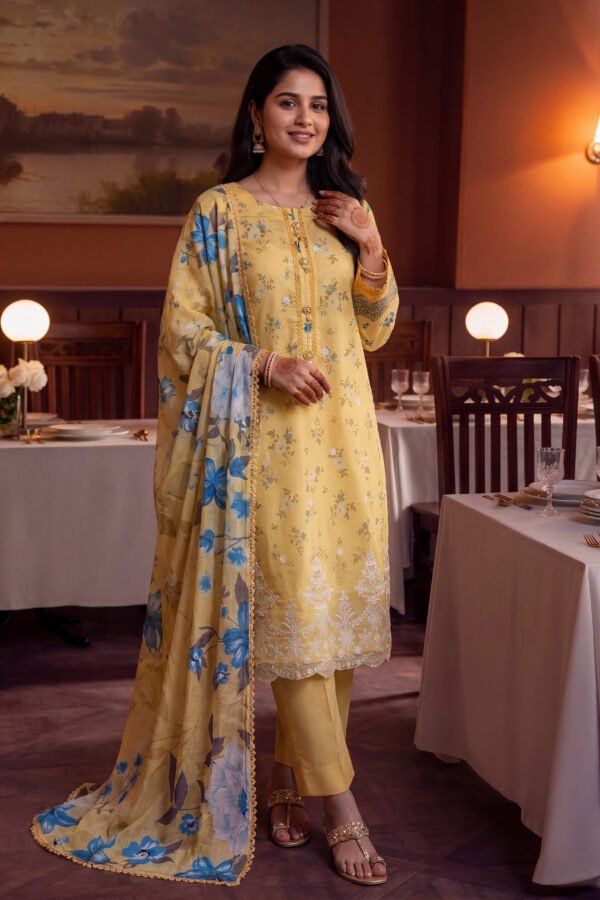 FB-356 | Chic Mustard | Shaam-e-Lawn