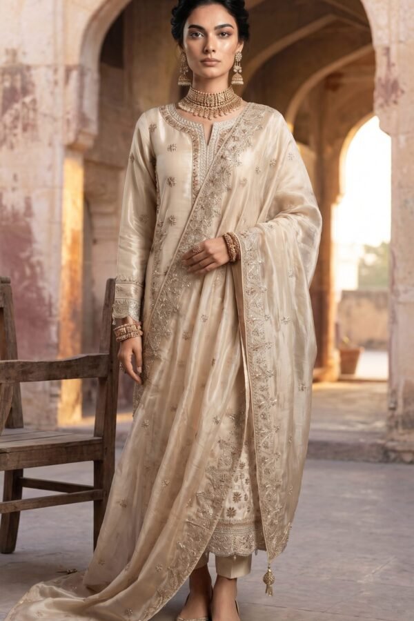 FB-272 | Ivory | Tehzeeb