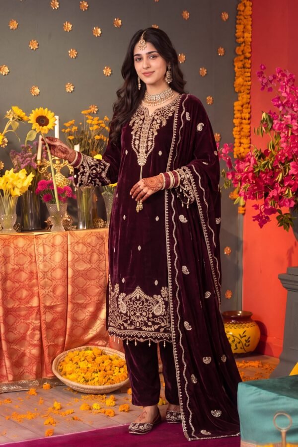 FB-398 | Mehroon | Zarminay